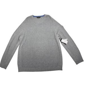 Rhone Men’s XXL Gray Merino Wool Sweater Crewneck Long Sleeve NWT $178